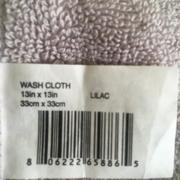 3 new LILAC Wamsutta® Icon 100% PimaCott Cotton 13x13 inch WASHCLOTHs - Picture 4 of 4